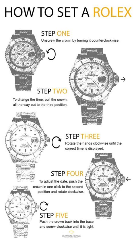 how to adjust time on rolex watch|setting time on Rolex watch.